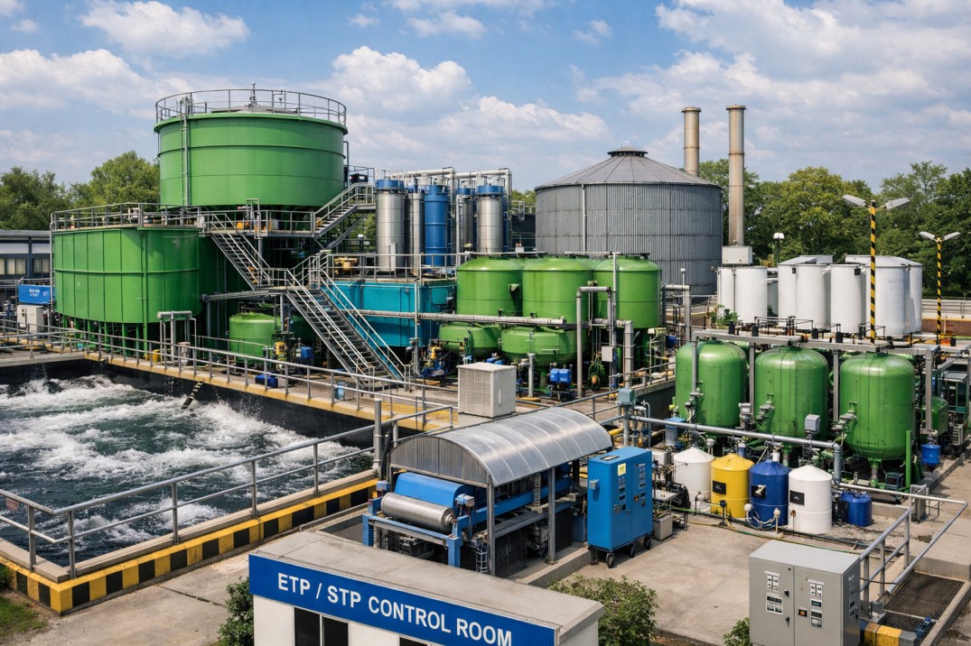 Industrial Sewage and Effluent Treatment Facility Room